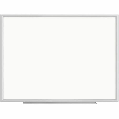 Lorell Aluminum Frame Dry-erase Board - 60" (5 ft) Width x 36" (3 ft) Height - White Styrene Surface - Aluminum Frame - Marker Tray, Write-on, Wipe-off - Assembly Required - 1 Each