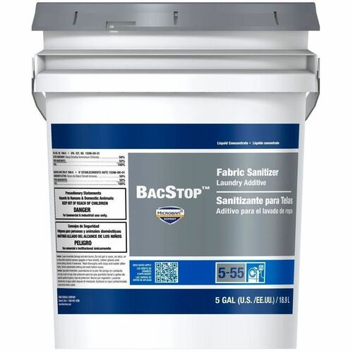 BacStop Fabric Sanitizer - For Fabric, Healthcare, Laundry, Garment - Concentrate - Liquid - 640 fl oz (20 quart) - Recommended For: Bacteria Remover, Odor Remover - Alkylphenols-free, Benzene-free, Lead-free, Mercury-free, Cadmium-free, PVC Free, PAHs-fr