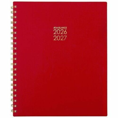 At-A-Glance Harmony Academic 2026-2027 Weekly Monthly Planner, Scarlet, Large, 8 1/2" x 11" - Large - Academic - Weekly, Monthly - 13 Month - July 2026 to July 2027 - 1 Week, 1 Month Double Page Layout - Letter - 8 1/2" x 11" Sheet Size - White Sheet - Tw