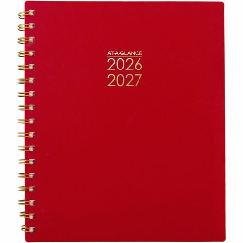 At-A-Glance Harmony Academic 2026-2027 Weekly Monthly Planner, Scarlet, Medium, 7" x 8 3/4" - Medium - Academic - Weekly, Monthly - 13 Month - July 2026 to July 2027 - 1 Week, 1 Month Double Page Layout - 7" x 8 3/4" Sheet Size - White Sheet - Twin Wire -