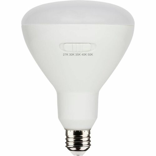 Satco CCT-Selectable BR LED Dimmable Bulbs - 13 W - 75 W Incandescent Equivalent Wattage - 120 V - 1075 lm - Reflector - BR40 Size - White - White, Warm White, Natural Light Light Color - E26 Base - 25000 Hour - 5000°K Color Temperature - 90 CRI - 100