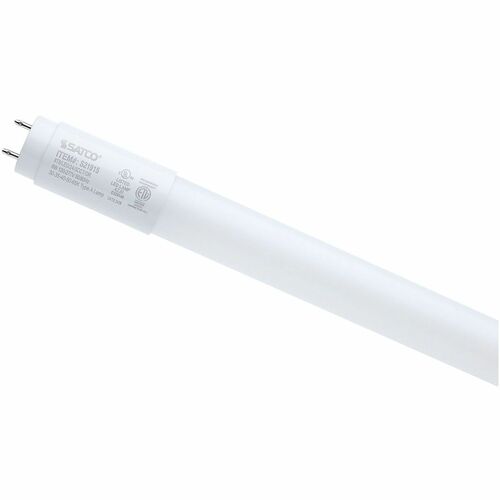 Satco LED Type-A T8 Tube Bulbs - 8 W - 40 W Incandescent Equivalent Wattage - 1350 lm - Linear - T8 Size - Frosted - White, Soft White, Daylight Light Color - G13 Base - 50000 Hour - 6500°K Color Temperature - 80 CRI - 220° Beam Angle - Dimmable -