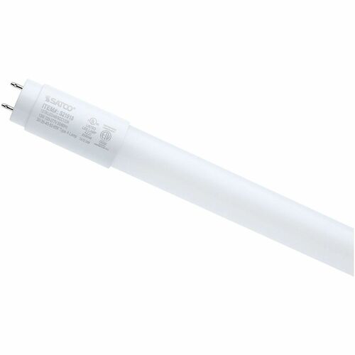 Satco LED Type-A T8 Tube Bulbs - 13 W - 2200 lm - Linear - T8 Size - Frosted - White, Soft White, Daylight Light Color - G13 Base - 50000 Hour - 6500°K Color Temperature - 80 CRI - 220° Beam Angle - Dimmable - 25 / Carton
