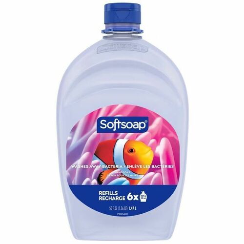 Softsoap Liquid Hand Soap - Fresh & Light Scent - 1.56 quart - Flip Top Bottle Dispenser - Dirt Remover, Bacteria Remover - Hand, Skin - Moisturizing - Antibacterial - Clear - No - Hygienic, pH Balanced - 3 / Carton