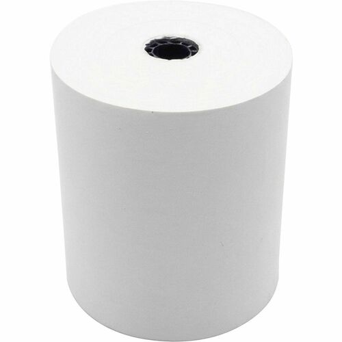 Business Source Thermal Printing Paper Rolls - Unperforated - White - 50 / Carton