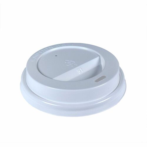 RDI Coffee Cup Lid - Dome - Plastic - White - 1000 / Case