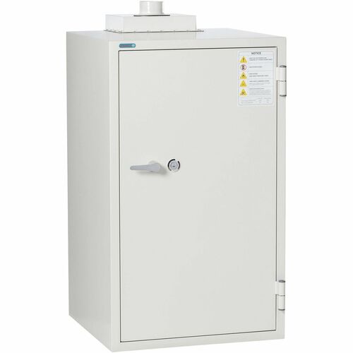 Phoenix Battery Commander Safe - 7.03 ft³ - 2 Shelve(s) - Key Lock - Explosive Resistant, Fire Resistant, Heat Resistant - for Document - Internal Size 35.50" Height x 20" Width x 15.70" Depth - Overall Size 48" Height x 27.3" Width x 28" Depth - White - 