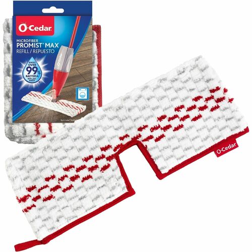 O-Cedar ProMist MAX Microfiber Spray Mop Pad - Double Sided, Washable, Reusable - MicroFiber - Multi - 1 Each