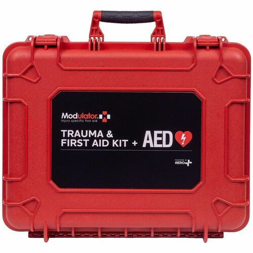 CARDIACT Modulator FLEX XL Standard Hard-Case Trauma Kit - 7" Height x 9" Width x 20" Depth - Red