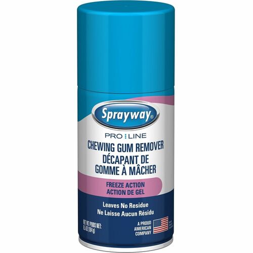 Sprayway Pro-Link Chewing Gum Remover - For Carpet, Hard Surface, Fabric, Desk, Multipurpose - Spray, Liquid - Cherry Scent - Recommended For: Gum Remover, Putty Remover, Wax Remover - Residue-free - Pink - 12 / Carton