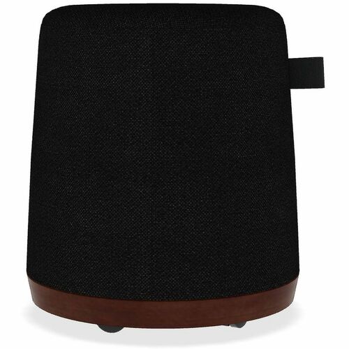 Müm Perch Soft Seating - Memory Foam Seat Material - Black - Leather, Fabric - 1 Carton