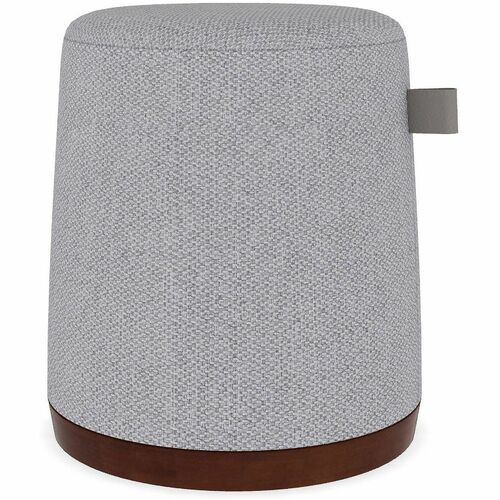 Müm Perch Soft Seating - Memory Foam Seat Material - Gray - Leather, Fabric - 1 Carton