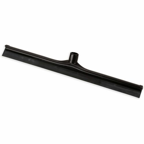 Sparta 24" Single-Blade Floor Squeegee - Rubber, Thermoplastic Rubber (TPR) Blade - 3.5" Height x 1" Width x 24" Length - Durable, Rust Resistant, Bend Resistant - Black - 6 / Carton