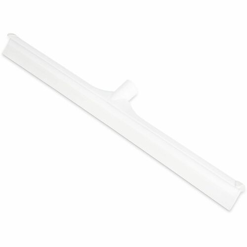Sparta 24" Single-Blade Floor Squeegee - Rubber, Thermoplastic Rubber (TPR) Blade - 3.5" Height x 1" Width x 24" Length - Durable, Rust Resistant, Bend Resistant - White - 1Each