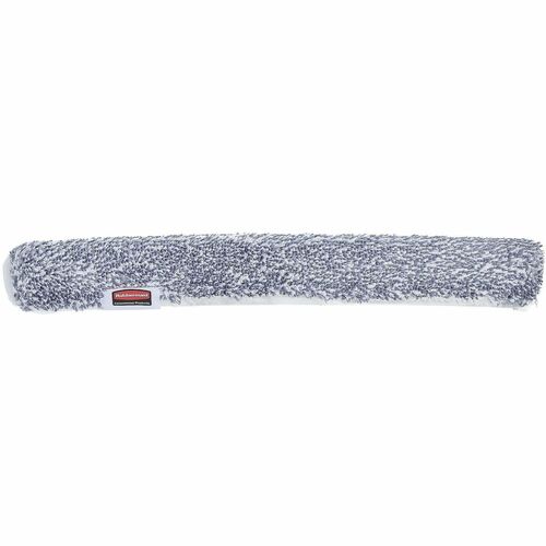 Rubbermaid Commercial HYGEN Microfiber Glass Washer - For Squeegee - Gray - MicroFiber - 0.6" Height x 4.3" Width x 24.5" Length - 1 Each