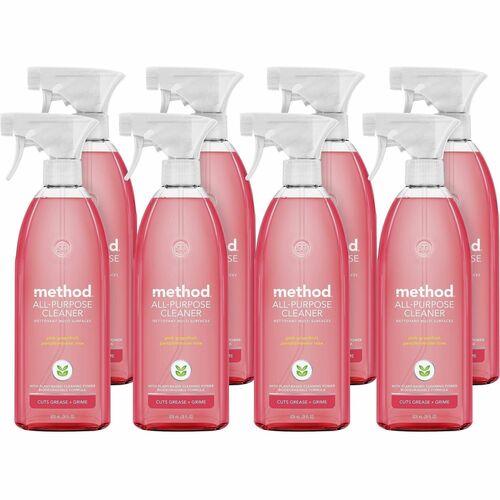 Method All-Purpose Surface Cleaner - For Multipurpose - Liquid, Spray - 28 fl oz (0.9 quart) - Pink Grapefruit Scent - Recommended For: Grease Remover, Grime Remover, Dirt Remover, Gunk Remover - Streak-free, Paraben-free, Phthalate-free, Sulfate-free, Ph
