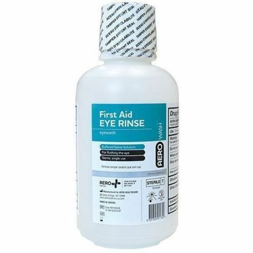 Aero AeroWash First-Aid Eyewash - 16 fl oz - Sterile - For Irritated Eyes, Eye Burning, Eye Itching