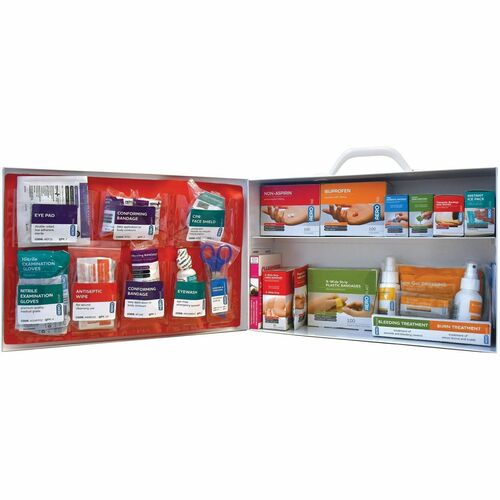 Aero Surefill Metal First-Aid Cabinets - 478 x Piece(s) - 11" Height x 5" Width15" Length - Metal Case - Blue, White - 1 Each