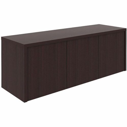 Lorell Essentials Wall-Mounted Hutches with Wood Doors - 17" Height x 48" Width x 15" Depth - 3 Door(s) - Material: Laminate - Finish: Espresso - Wall Mountable, Flexible - For Storage
