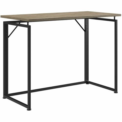 Techni Mobili Space Saving Folding Desk - Folding Base - Modern Style - 66 lb Capacity - 39.50" Table Top Width x 19.70" Table Top Depth - 29.20" Height - Workstation, Computer, Bedroom, Dorm Room, Laptop - Assembly Required - Gray - Steel Base Material
