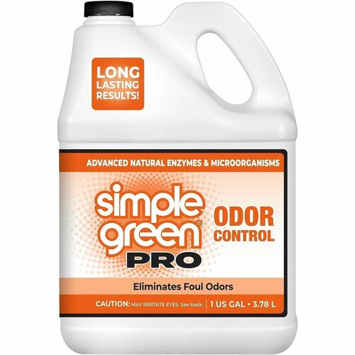 Simple Green Pro Odor Control - For Multi Surface - Concentrate - Liquid - 128 fl oz (4 quart) - Fresh Scent - Recommended For: Odor Remover, Mildew Odor Remover, Mold Odor Remover - Long Lasting, Odor Neutralizer, Deodorize - Milky White