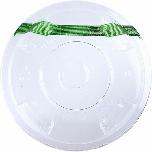 World Centric Compostable Clear Straw Lids - Polylactic Acid (PLA) - Clear