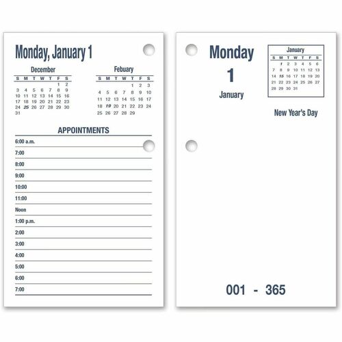 Picture of SKILCRAFT&reg; DayMax Flip-Style Calendar Pad Type II