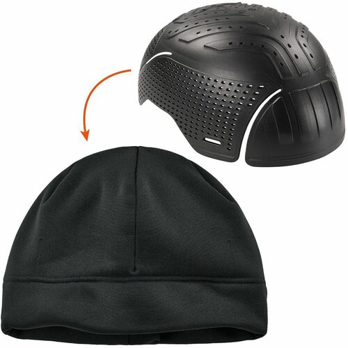 Ergodyne N-Ferno 6808ZI Zippered Winter Beanie Hat - Black