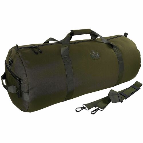 Ergodyne Arsenal Carrying Case (Duffel) Gear - Olive - Water Resistant, Wear Resistant, Tear Resistant, Stain Resistant - 600D Polyester Body - Shoulder Strap, Handle - 13" Height x 13" Width x 28.5" Depth - Medium Size - 20.87 gal Volume Capacity