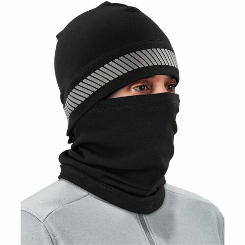 Ergodyne N-Ferno 6831 Reflective Balaclava - Polyester - Black