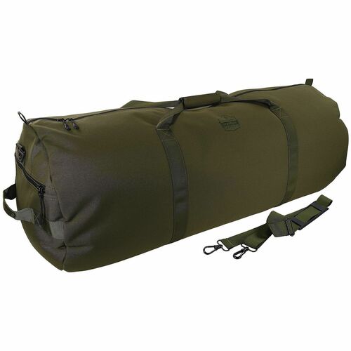 Ergodyne Arsenal Carrying Case (Duffel) Gear - Olive - Water Resistant, Wear Resistant, Tear Resistant, Stain Resistant - 600D Polyester Body - Shoulder Strap, Handle - 14" Height x 14" Width x 35" Depth - Large Size - 29.59 gal Volume Capacity