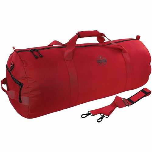 Ergodyne Arsenal Carrying Case (Duffel) Gear - Red - Water Resistant, Wear Resistant, Tear Resistant, Stain Resistant - 600D Polyester Body - Shoulder Strap, Handle - 13" Height x 13" Width x 28.5" Depth - Medium Size - 20.87 gal Volume Capacity