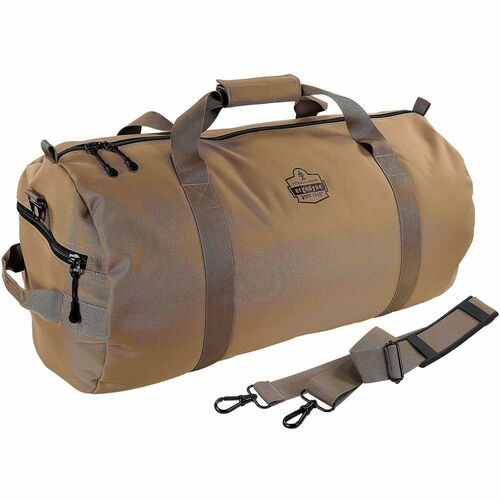 Ergodyne Arsenal Carrying Case (Duffel) Gear - Khaki - Water Resistant, Wear Resistant, Tear Resistant, Stain Resistant - 600D Polyester Body - Shoulder Strap, Handle - 12" Height x 12" Width x 23" Depth - Small Size - 14.27 gal Volume Capacity