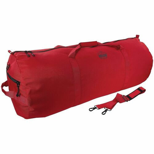 Ergodyne Arsenal Carrying Case (Duffel) Gear - Red - Water Resistant, Wear Resistant, Tear Resistant, Stain Resistant - 600D Polyester Body - Shoulder Strap, Handle - 14" Height x 14" Width x 35" Depth - Large Size - 29.59 gal Volume Capacity