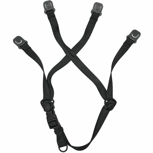 Ergodyne Skullerz 8901 Replacement Chin Strap for Type 2 Full Brim Safety Helmet - Adjustable - Buckle Attachment - Black - 1 / Each