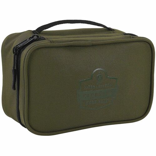 Ergodyne Arsenal Carrying Case Tools - Olive - Water Resistant Back, Stain Resistant - 600D Polyester Body - Handle - 3" Height x 4.5" Width x 7.5" Depth - Small Size - 1.59 quart Volume Capacity
