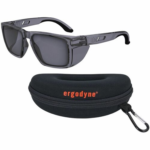 Ergodyne Skullerz SIXTEN Polarized Anti-Scratch Anti-Fog Safety - Recommended for: Outdoor, Construction, Landscaping, Carpentry, Woodworking, Boating, Skiing, Fishing, Hunting, Shooting, Sport - Fog, Eye, Impact, Ultraviolet, UVA, UVB, UVC, Glare, Water,