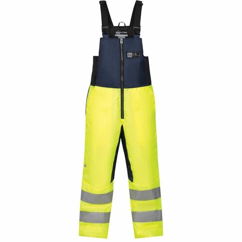 Ergodyne 6479 Hi-Vis Freezer Bib Overalls - For Unisex - Bib Overall - Medium - Lime - Polyester, Nylon, Polyurethane