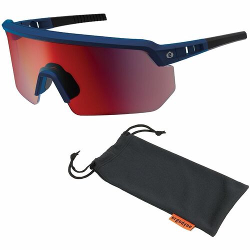 Ergodyne Skullerz AEGIR Mirrored/Anti-Scratch/Anti-Fog Safety - Recommended for: Outdoor, Construction, Landscaping, Carpentry, Woodworking, Boating, Skiing, Fishing, Hunting, Shooting, Sport - Fog, Impact, Eye, Ultraviolet, UVA, UVB, UVC, Sun Protection 