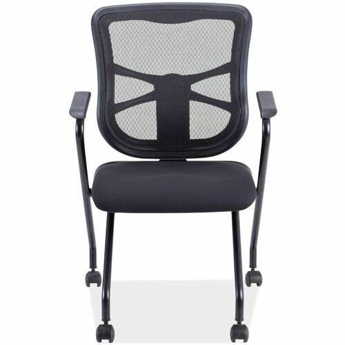 Alera Elusion Chair - Black Seat Color - Fabric Seat Material - Black Back Color - Mesh Back Material - Black Frame Color - Steel Frame Material - Four-legged Base - Black - Armrest - 2 / Carton