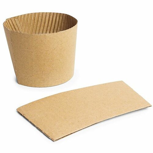 Vegware Large Sleeve (fits 89-Series cup) - 10.4" Width x 10.6" Depth x 20.7" Length - Brown - Kraft Board - 1000 / Carton