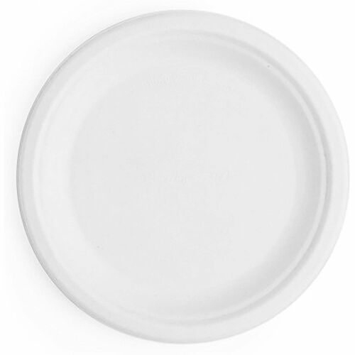 Picture of Vegware Nourish 7in Plate, White Molded Fiber