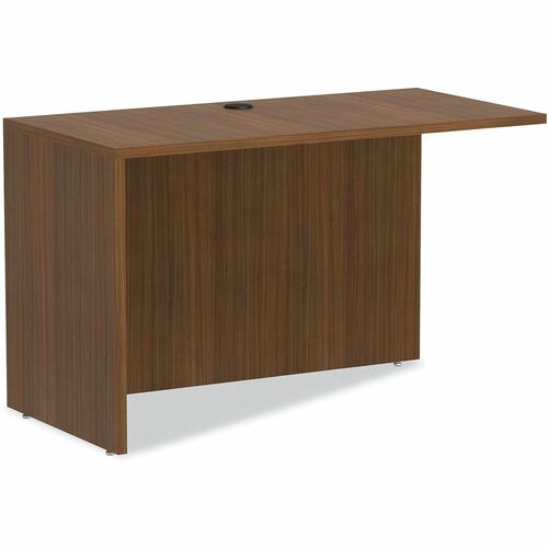 Alera Valencia Bridge/Return - Finish: Modern Walnut - Edge Banding, Reversible, Textured
