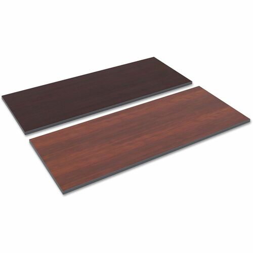 Alera Reversible Laminate Table Top, Rectangular, 59.5w x 23.63,Medium Cherry/Mahogany - Mahogany Rectangle, Medium Cherry Top - 1" Table Top Thickness x 59.50" Width x 23.60" Depth - Training - Laminate, Wood Grain Top Material