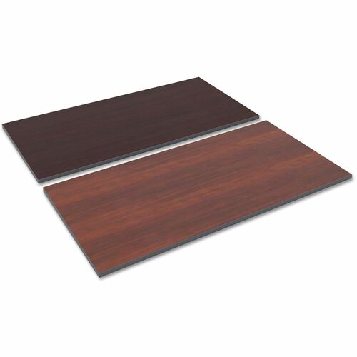 Alera Reversible Laminate Table Top, Rectangular, 59.38w x 29.5,Medium Cherry/Mahogany - Mahogany Rectangle, Medium Cherry Top - 1" Table Top Thickness x 59.30" Width x 29.50" Depth - Training - Laminate, Wood Grain Top Material