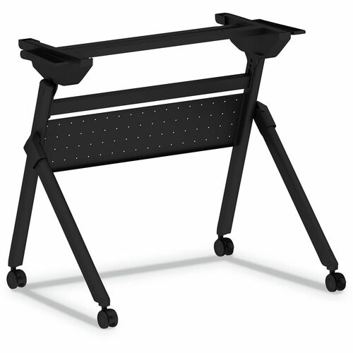 Alera Flip and Nest Table Base, 32.25w x 23.63d x 28.5h, Black - Black Base x 32.20" Width x 23.60" Depth - Training - Steel Base Material
