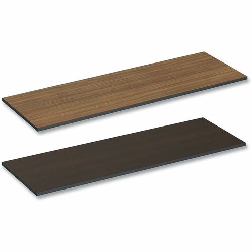 Alera Reversible Laminate Table Top, Rectangular, 71.5w x 23.63d, Espresso/Walnut - Espresso Rectangle, Walnut Top - 1" Table Top Thickness x 71.50" Width x 23.60" Depth - Training - Laminate, Wood Grain Top Material