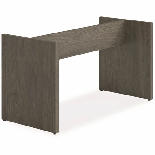 Alera Seville 96" Wide Conference Table Base, 50w x 22d x 28h, Walnut - Finish: Walnut - Walnut Table Top - Glide