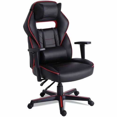 Alera Chair - Black, Red Seat Color - PU Leather Seat Material - Black, Red Back Color - PU Leather Back Material - Black, Red Frame Color - Nylon Frame Material - Armrest