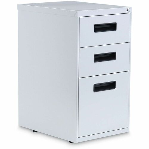 Alera File Cabinet - 15" Width x 19.3" Depth x 27.7" Height - 3 x Drawer(s) for Box, File - 12" Drawer Height - Legal, Letter - Vertical - Light Gray
